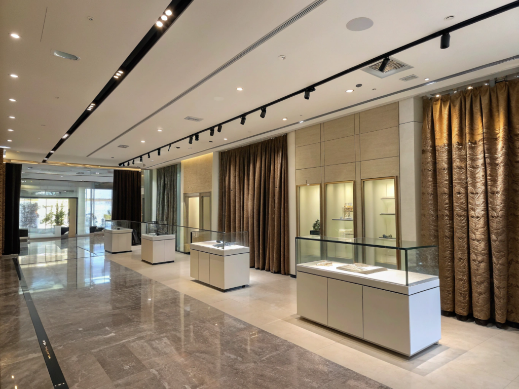 Commercial interior with a welcoming customer area